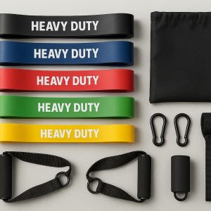 1 Heavy Duty Resistance Bands Set for Home Gym Workouts