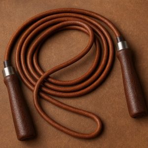 Leather Jump Rope for Classic Training and Durability